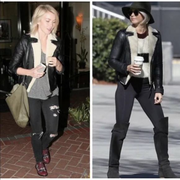 One day sale Joie Ailey 100% leather shearling jacket - Picture 3 of 16